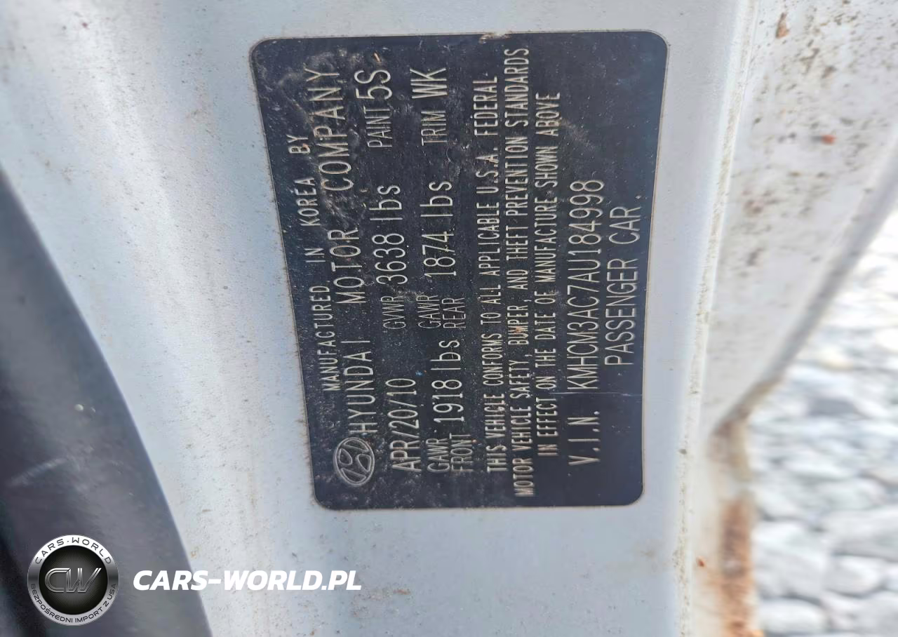 2010 Hyundai Accent Gs VIN:KMHCM3AC7AU184998 - 12
