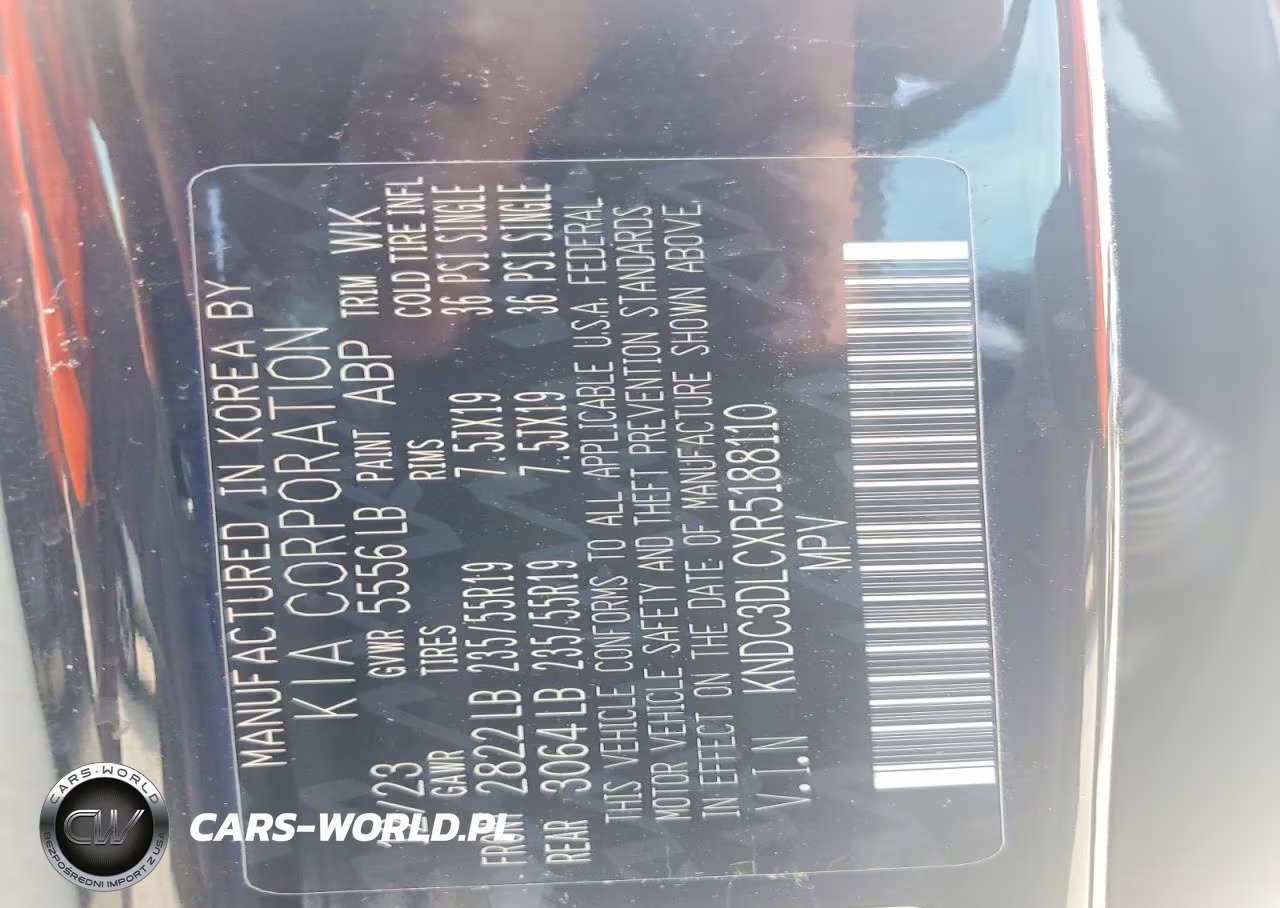 2024 Kia Ev6 Light Long Range VIN:KNDC3DLCXR5188110 - 13