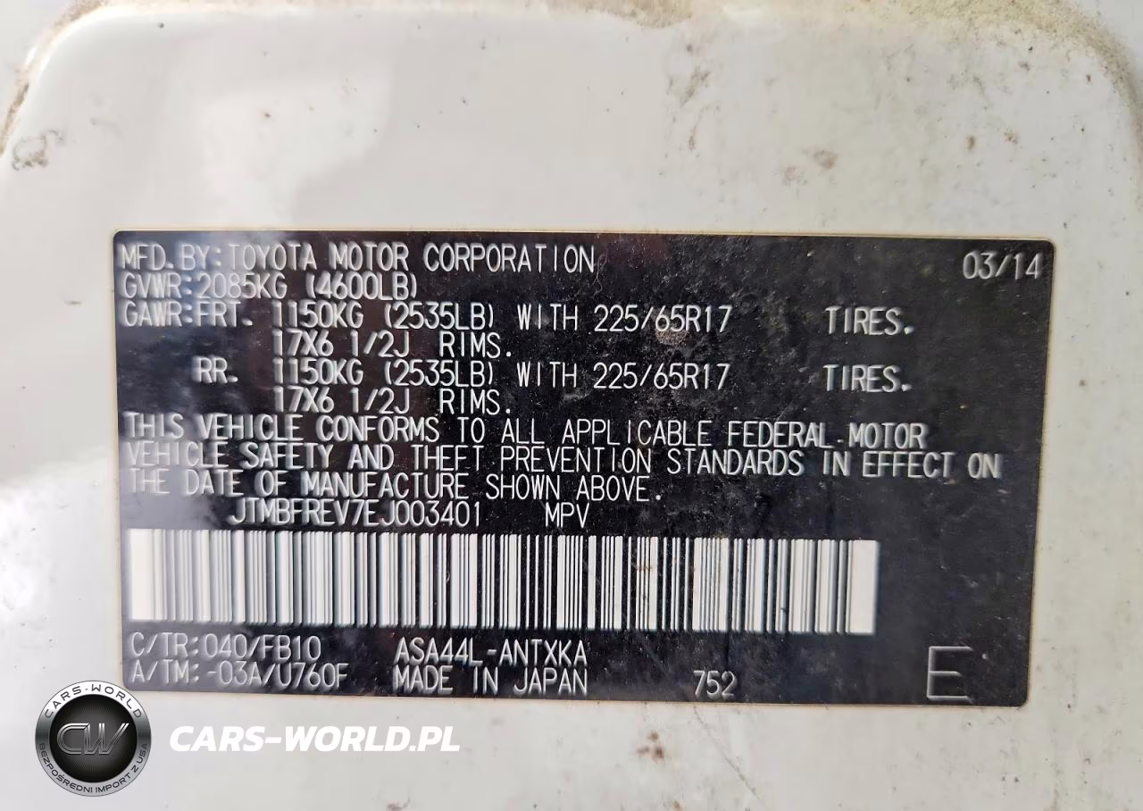 2014 Toyota Rav4 Le VIN:JTMBFREV7EJ003401 - 13