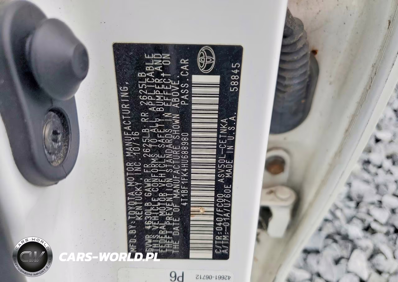 2017 Toyota Camry Le VIN:4T1BF1FK4HU688980 - 12
