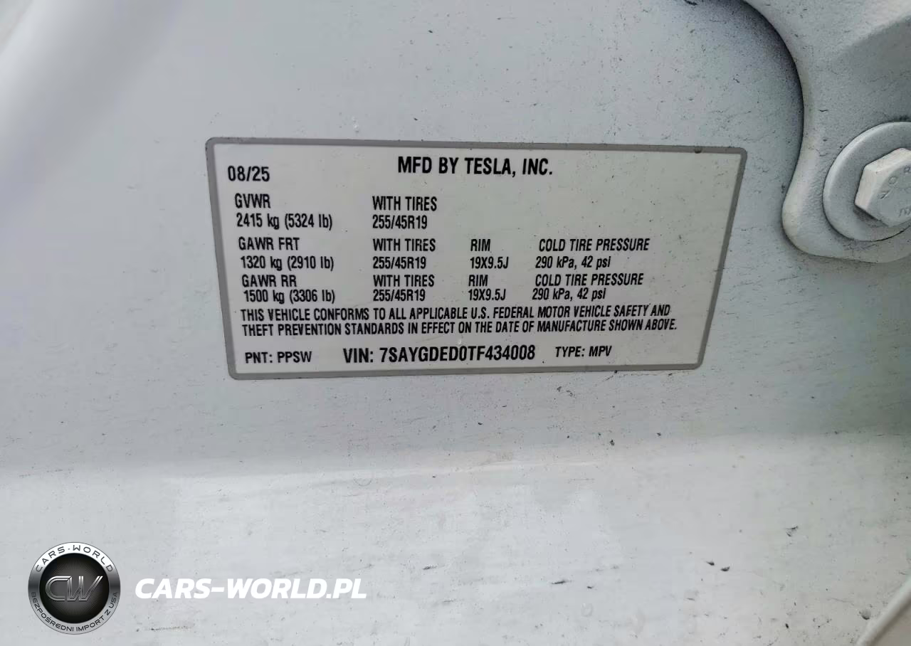2026 Tesla Model Y VIN:7SAYGDED0TF434008 - 13