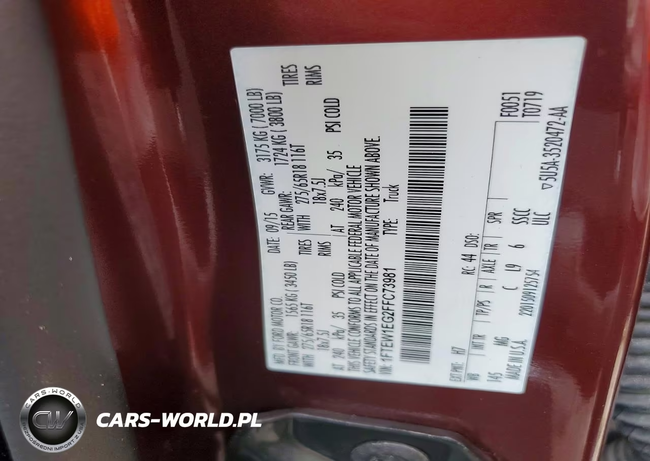 2015 Ford F150 Supercrew VIN:1FTEW1EG2FFC73981 - 12