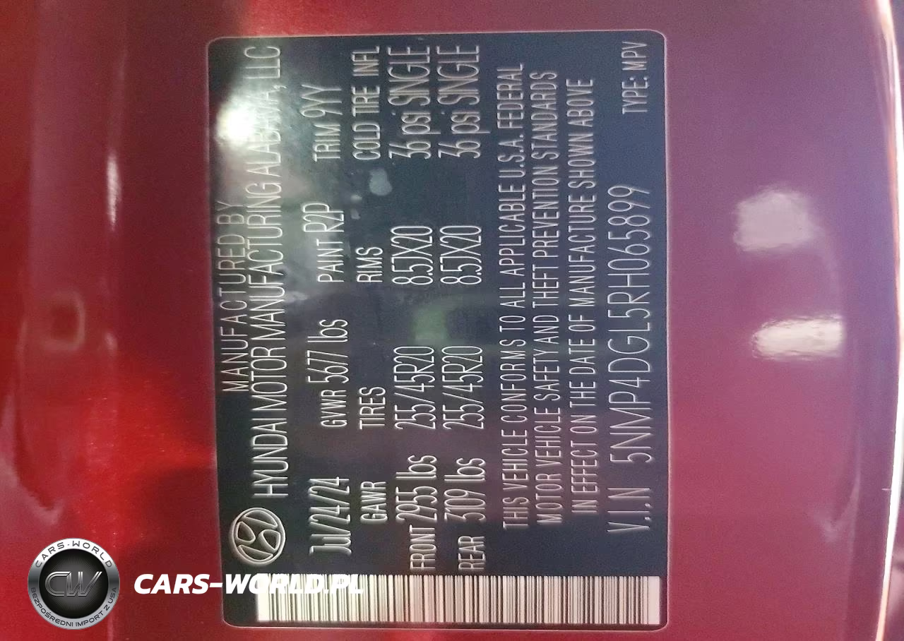 2024 Hyundai Santa Fe Limited VIN:5NMP4DGL5RH065899 - 13