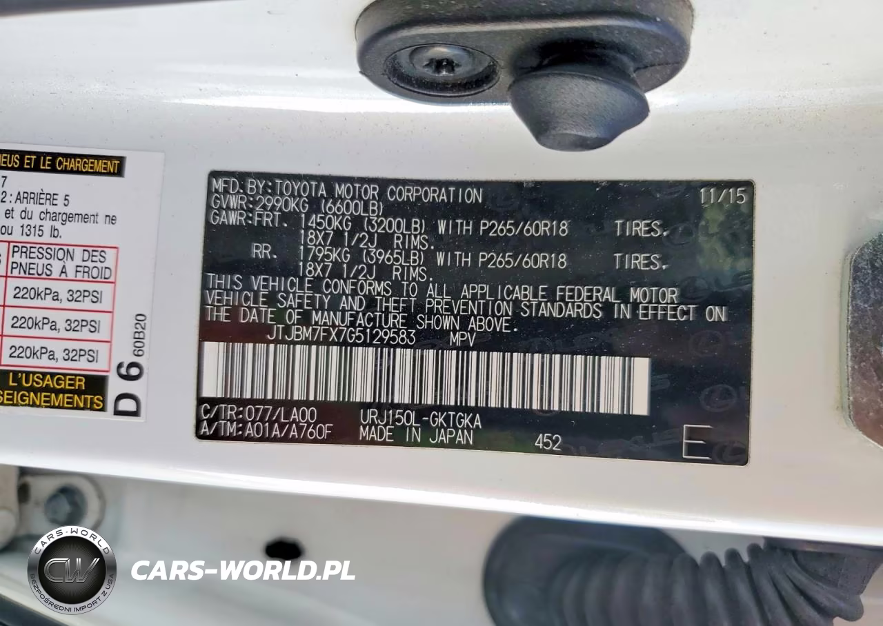 2016 Lexus Gx 460 VIN:JTJBM7FX7G5129583 - 13
