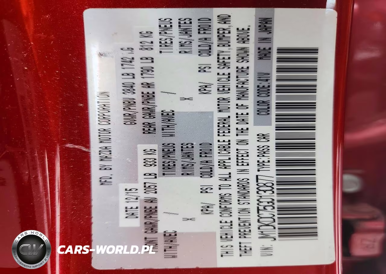 2016 Mazda Cx-3 Touring VIN:JM1DKDC75G0130877 - 14