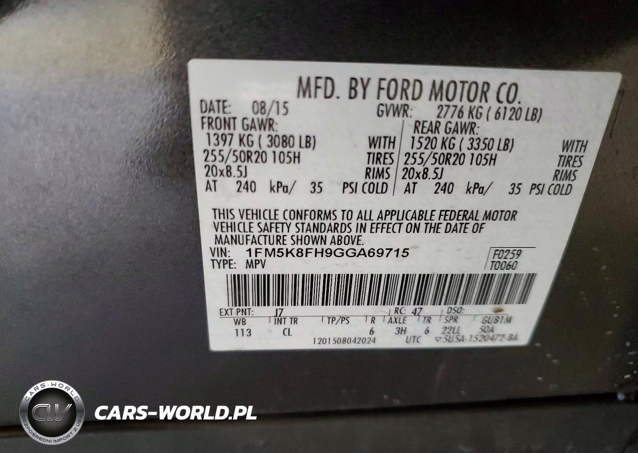 2016 Ford Explorer Limited VIN:1FM5K8FH9GGA69715 - 13