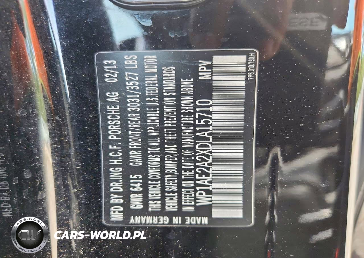 2013 Porsche Cayenne S Hybrid VIN:WP1AE2A2XDLA15710 - 13