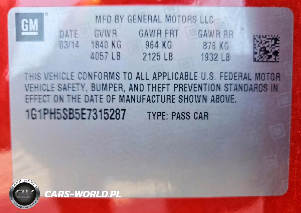 2014 Chevrolet Cruze Eco VIN:1G1PH5SB5E7315287 - 12