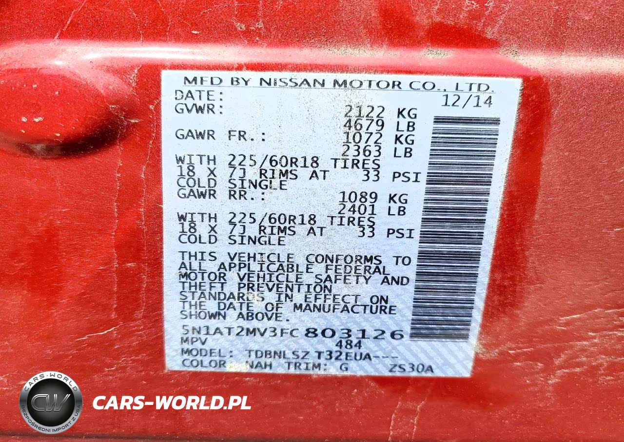 2015 Nissan Rogue Sl VIN:5N1AT2MV3FC803126 - 12