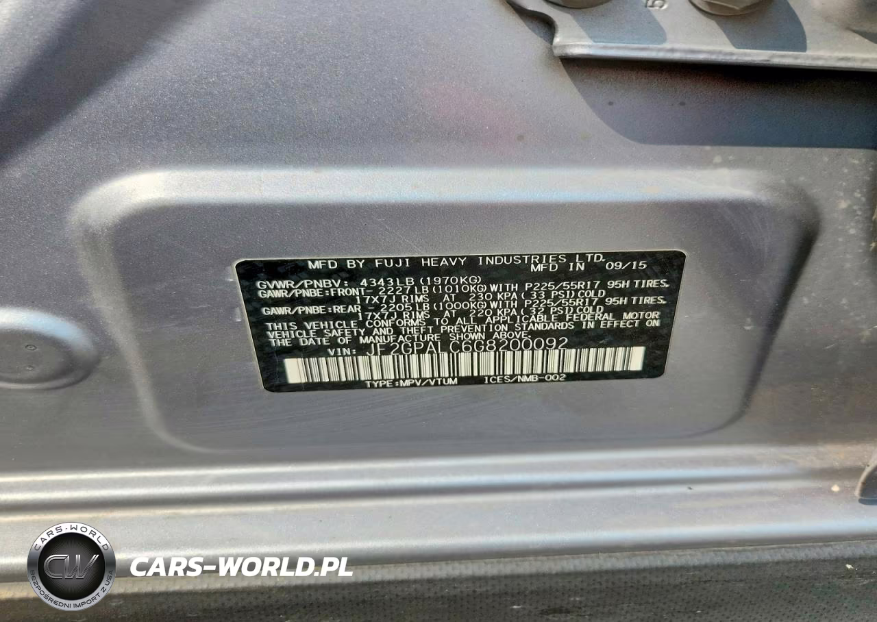 2016 Subaru Crosstrek Limited VIN:JF2GPALC6G8200092 - 12