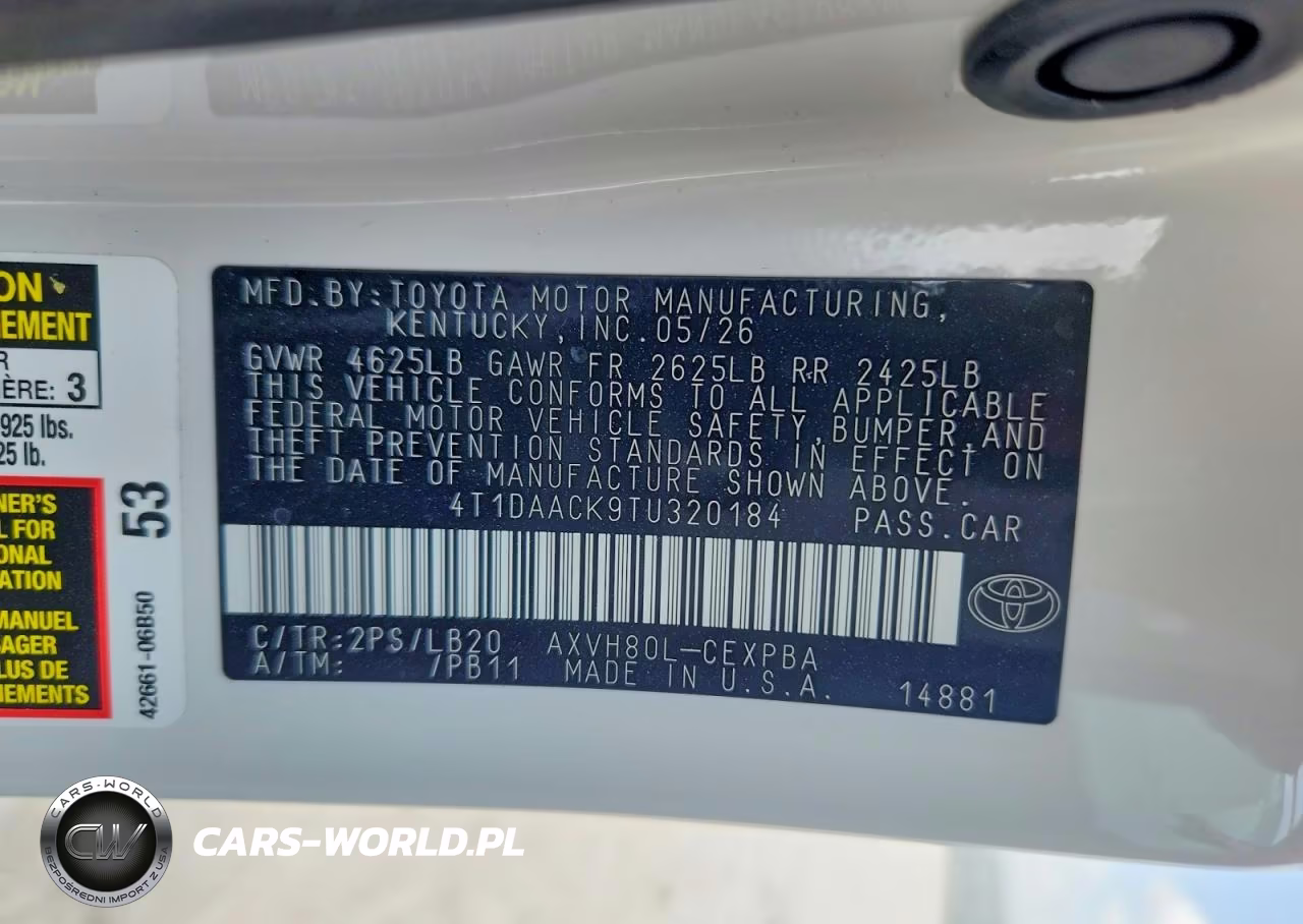 2026 Toyota Camry Xse VIN:4T1DAACK9TU320184 - 12
