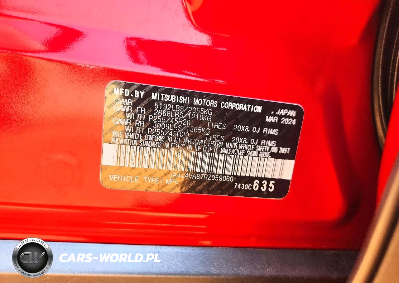 2024 Mitsubishi Outlander Se VIN:JA4J4VA87RZ059060 - 13