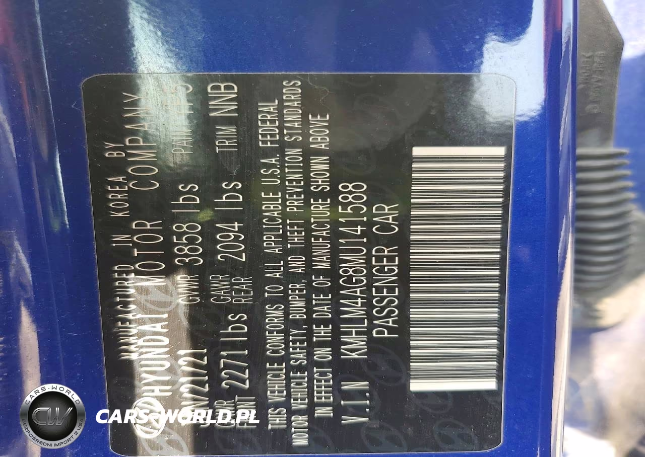 2021 Hyundai Elantra Sel VIN:KMHLM4AG8MU141588 - 12