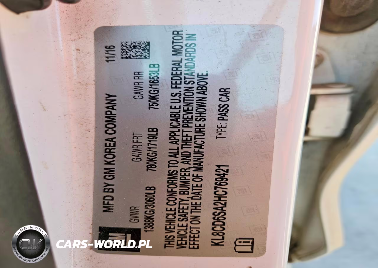2017 Chevrolet Spark 1Lt VIN:KL8CD6SA2HC769421 - 12