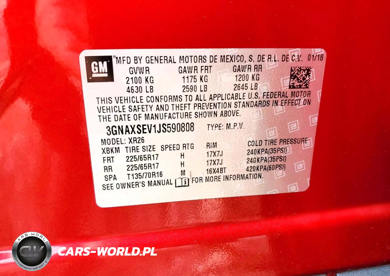 2018 Chevrolet Equinox Lt VIN:3GNAXSEV1JS590808 - 12