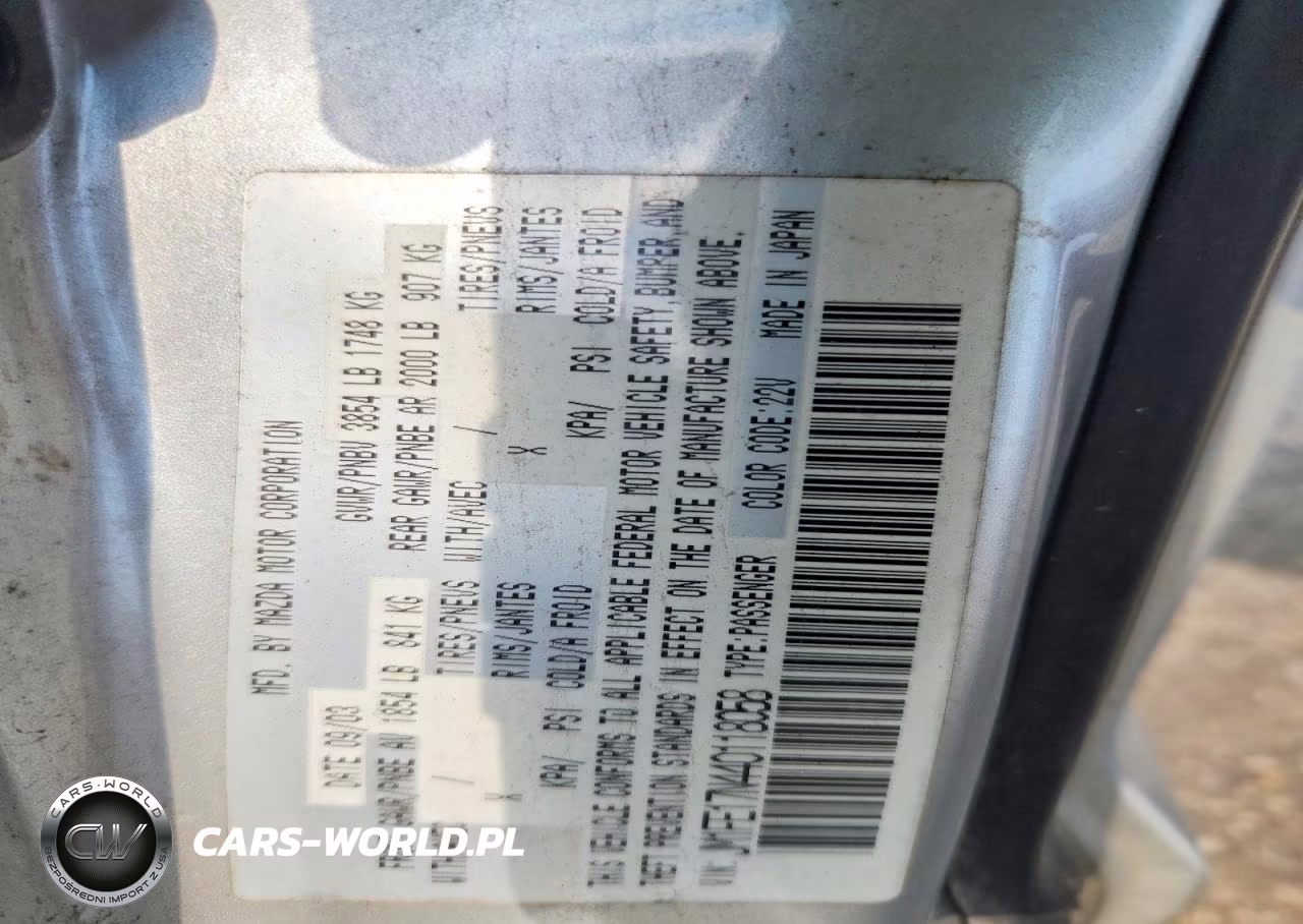 2004 Mazda Rx8 VIN:JM1FE17N440118058 - 12