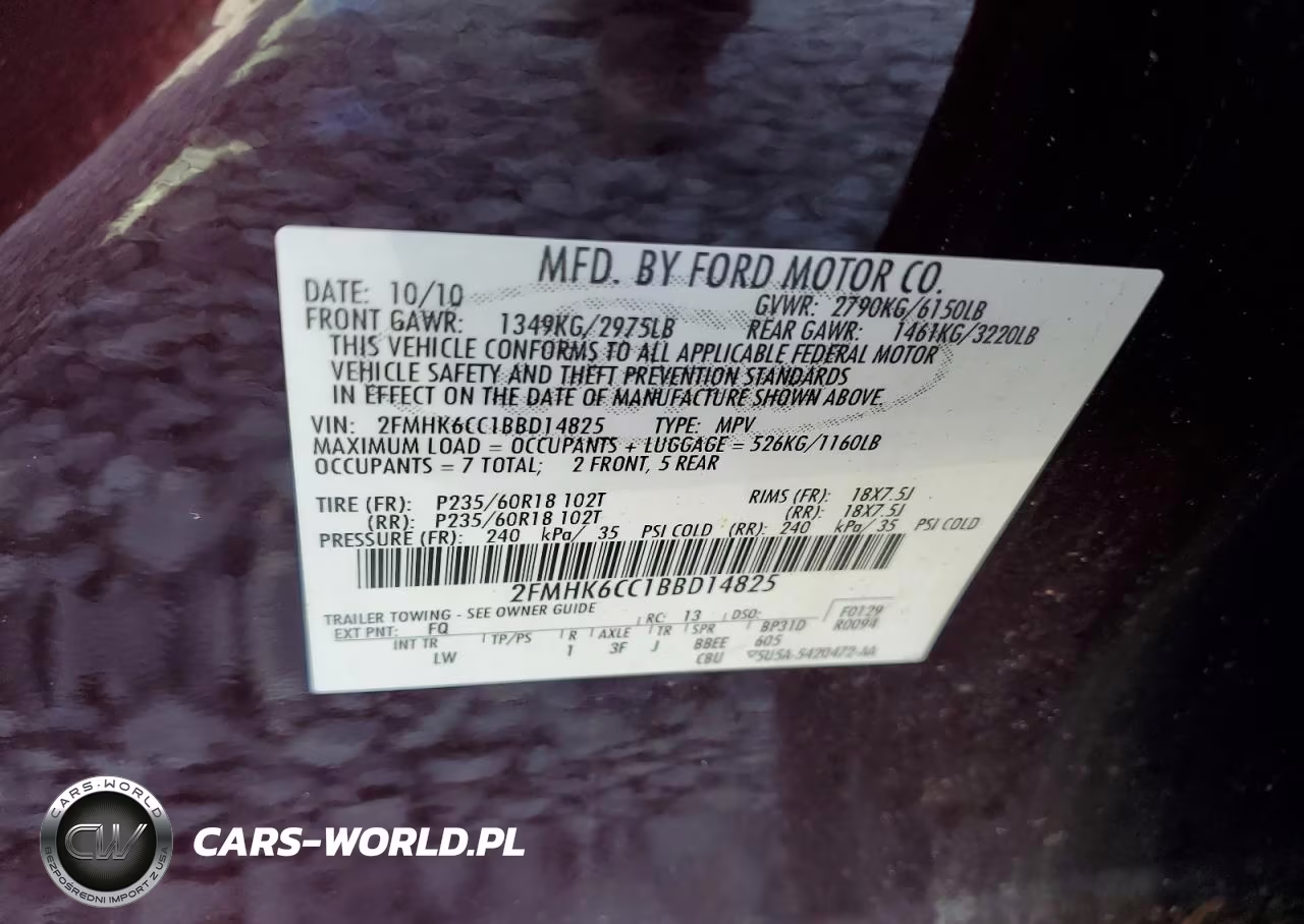 2011 Ford Flex Sel VIN:2FMHK6CC1BBD14825 - 13