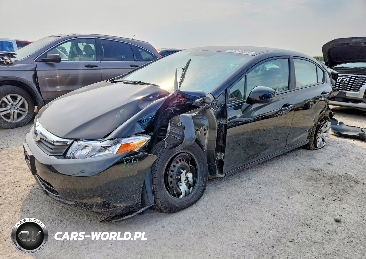 2012 Honda Civic Lx VIN:19XFB2F56CE060539 - 1