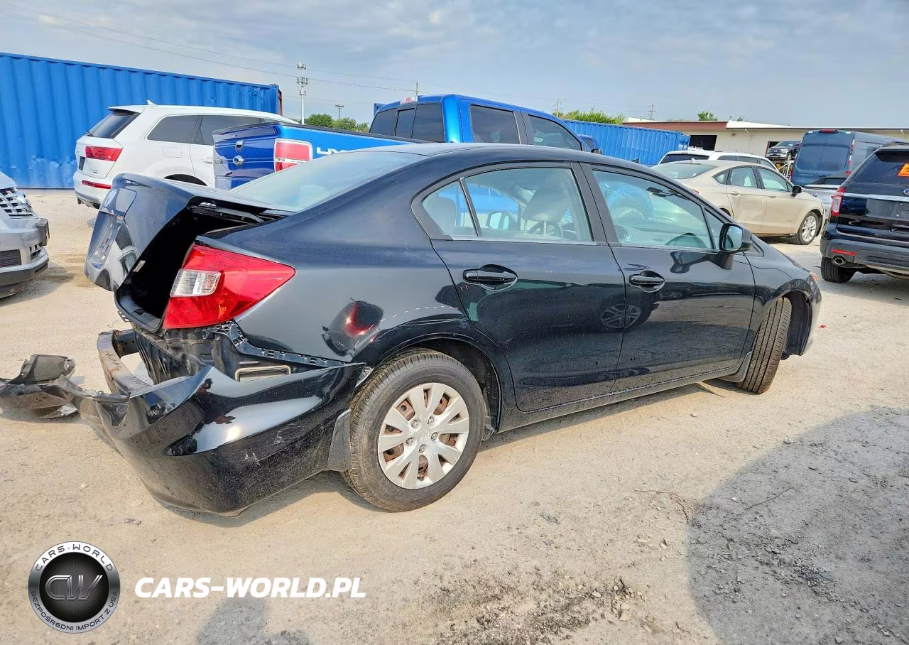 2012 Honda Civic Lx VIN:19XFB2F56CE060539 - 3