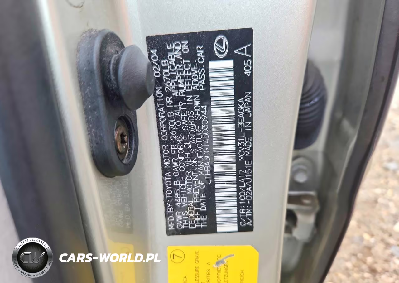 2004 Lexus Es 330 VIN:JTHBA30G145030944 - 12
