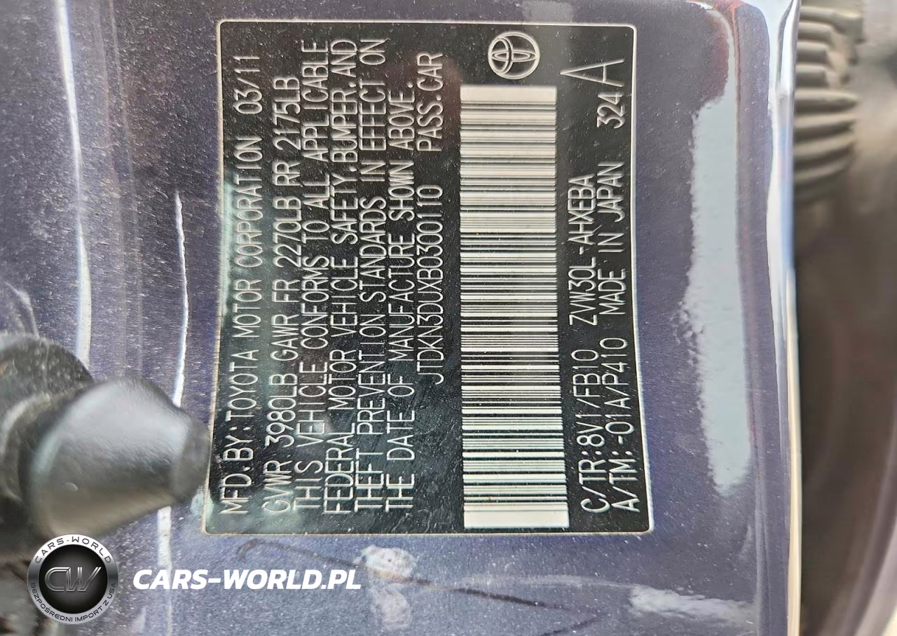 2011 Toyota Prius Two VIN:JTDKN3DUXB0300110 - 13