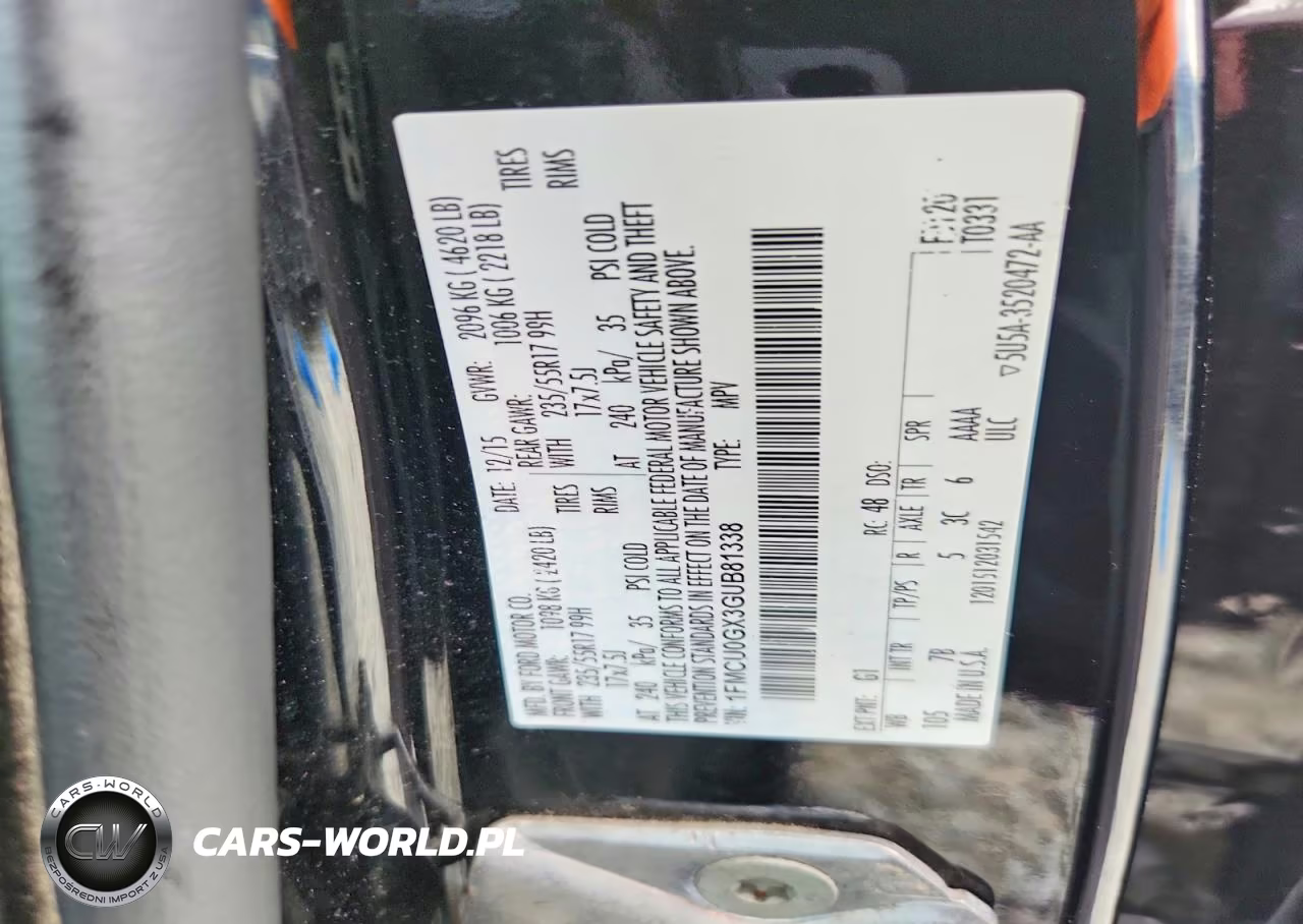 2016 Ford Escape Se VIN:1FMCU0GX3GUB81338 - 13