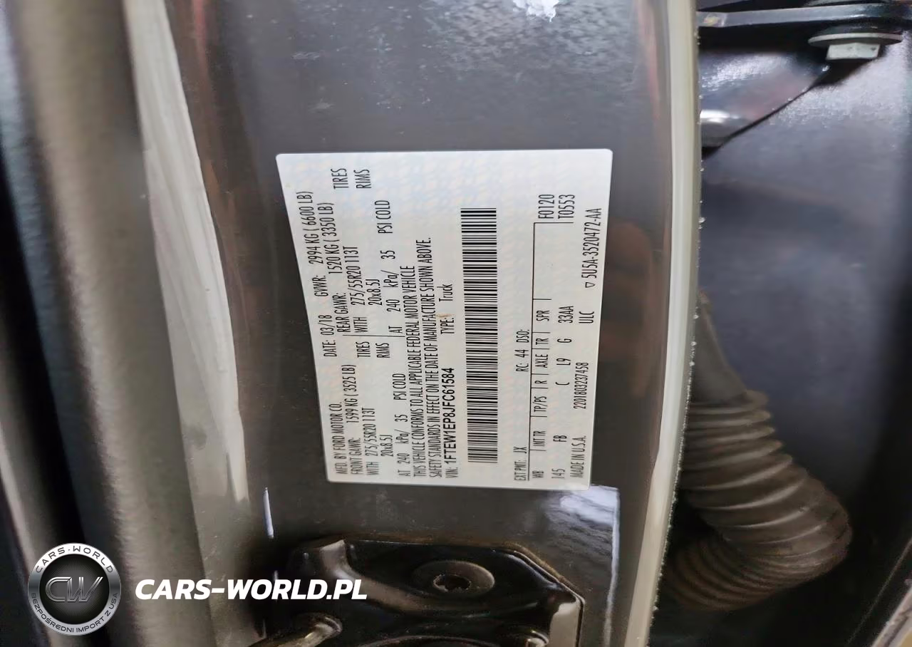 2018 Ford F150 Supercrew VIN:1FTEW1EP8JFC61584 - 12