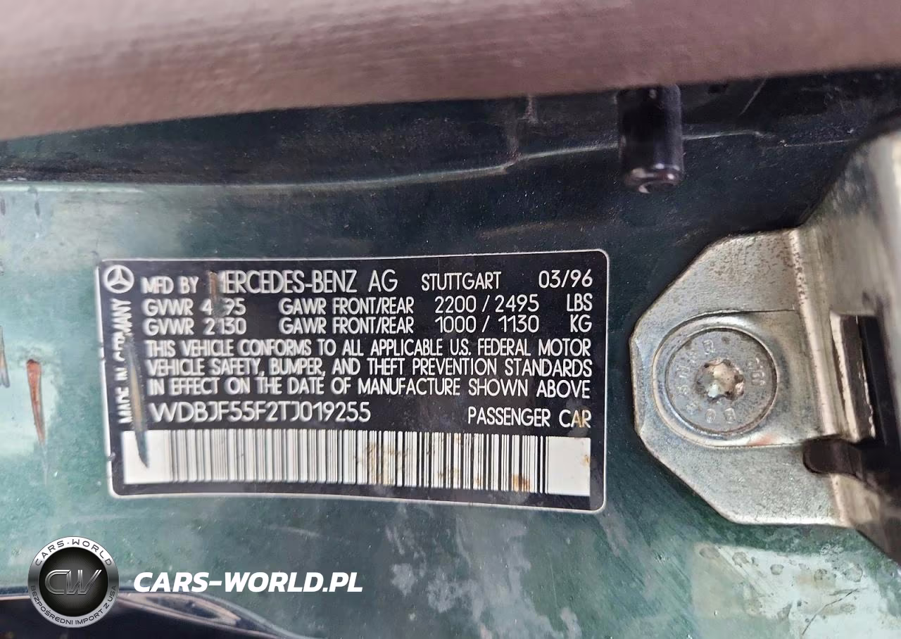 1996 Mercedes-Benz E 320 VIN:WDBJF55F2TJ019255 - 12