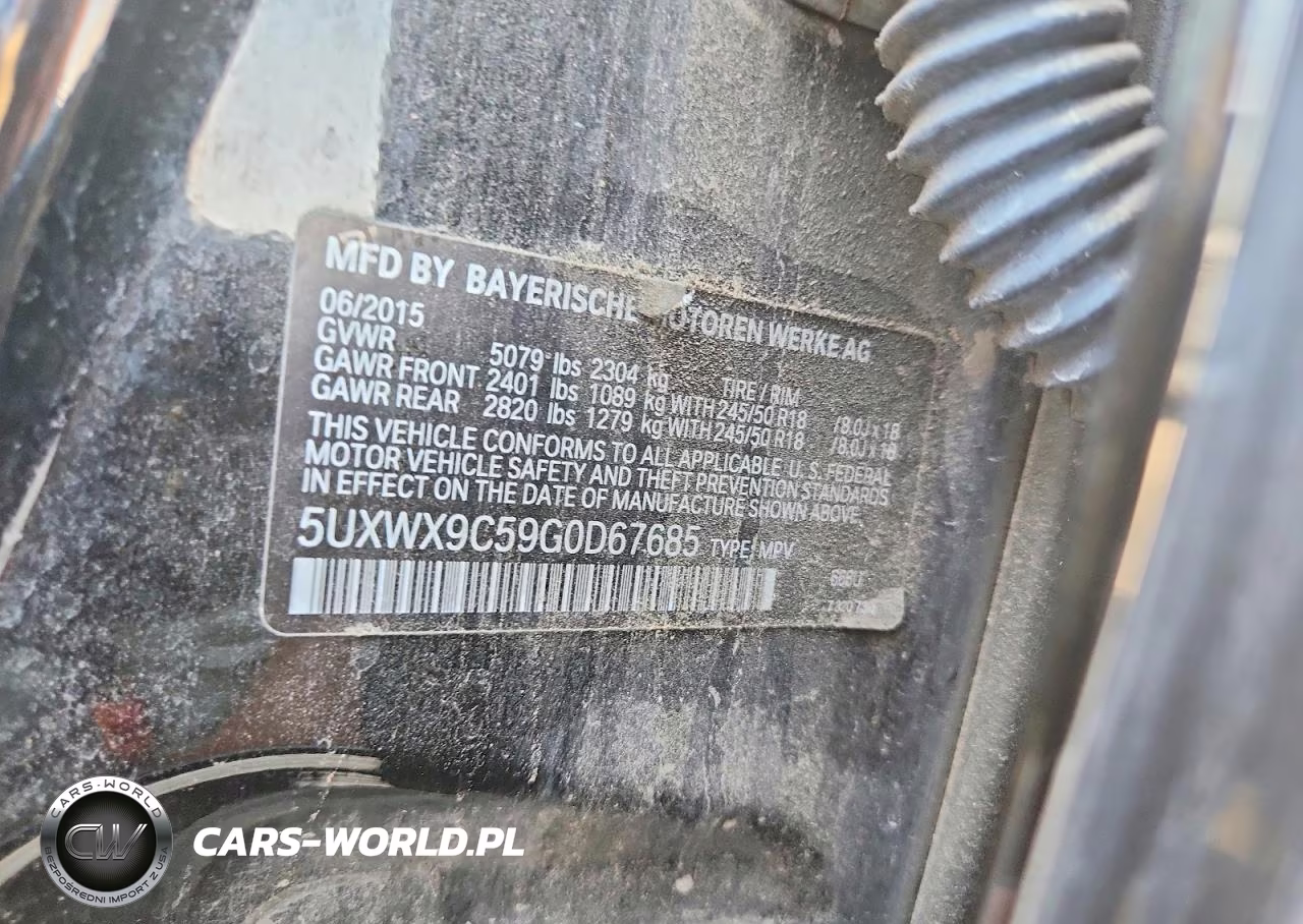 2016 BMW X3 xDrive28I VIN:5UXWX9C59G0D67685 - 12