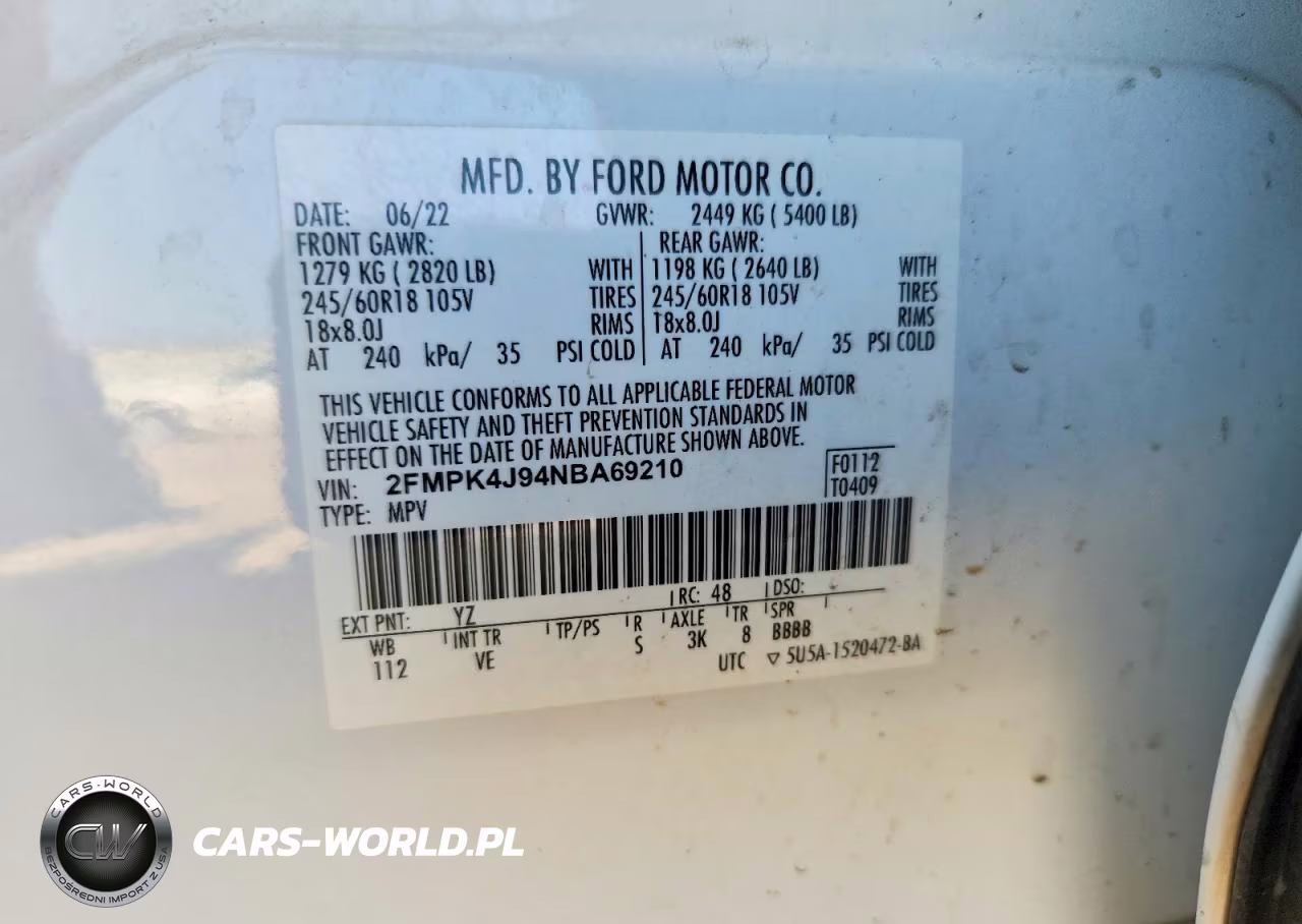 2022 Ford Edge Sel VIN:2FMPK4J94NBA69210 - 13