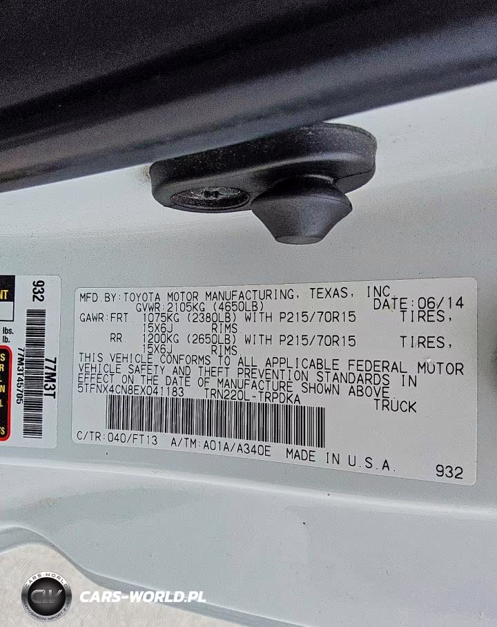 2014 Toyota Tacoma Base VIN:5TFNX4CN8EX041183 - 12