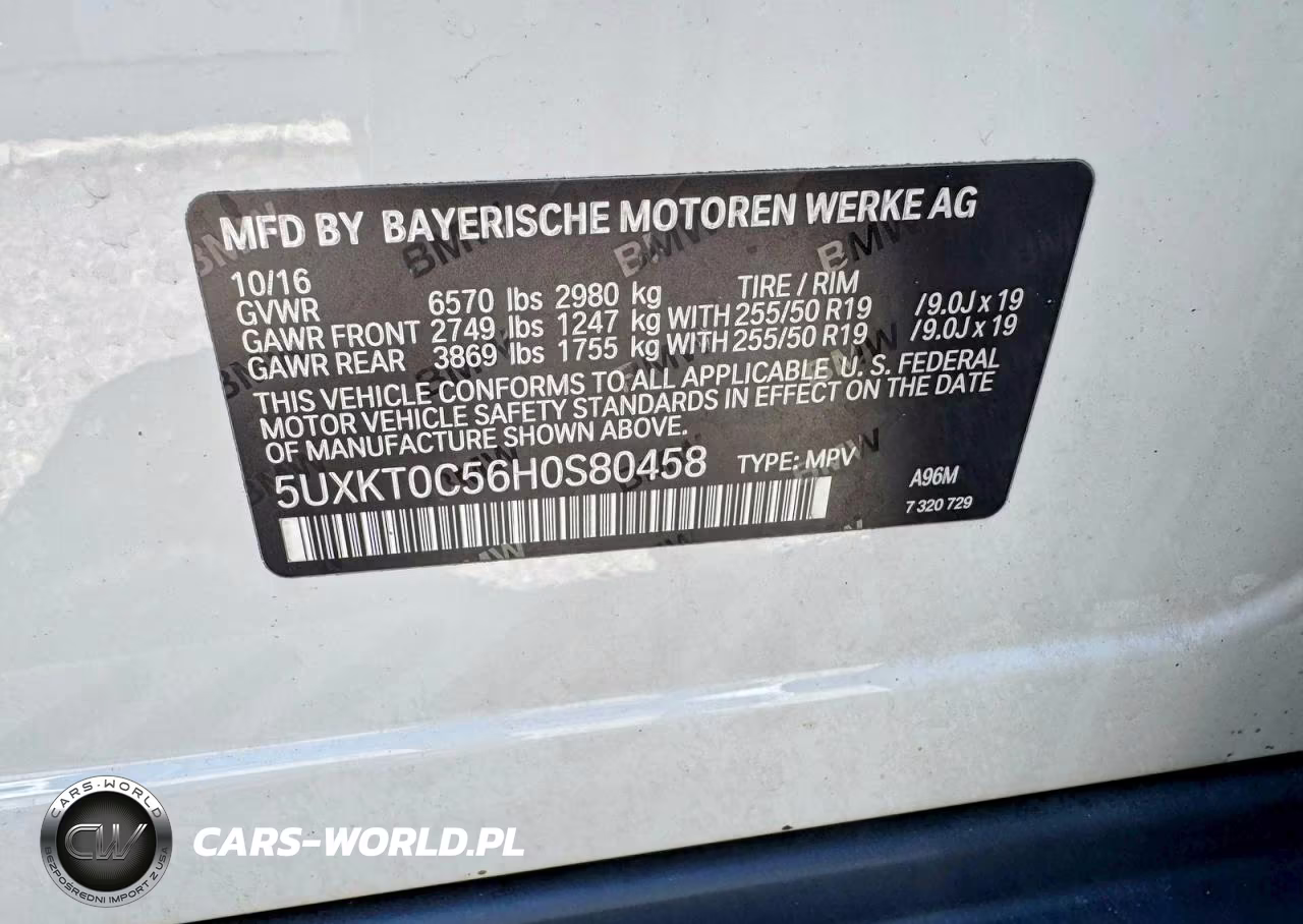 2017 BMW X5 Xdr40E VIN:5UXKT0C56H0S80458 - 13