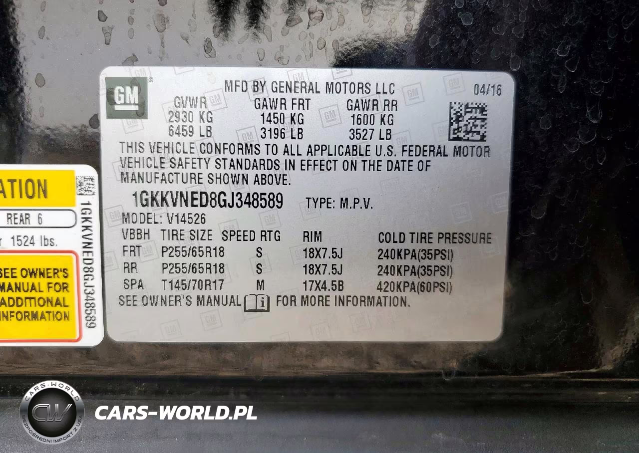 2016 GMC Acadia Sle VIN:1GKKVNED8GJ348589 - 13