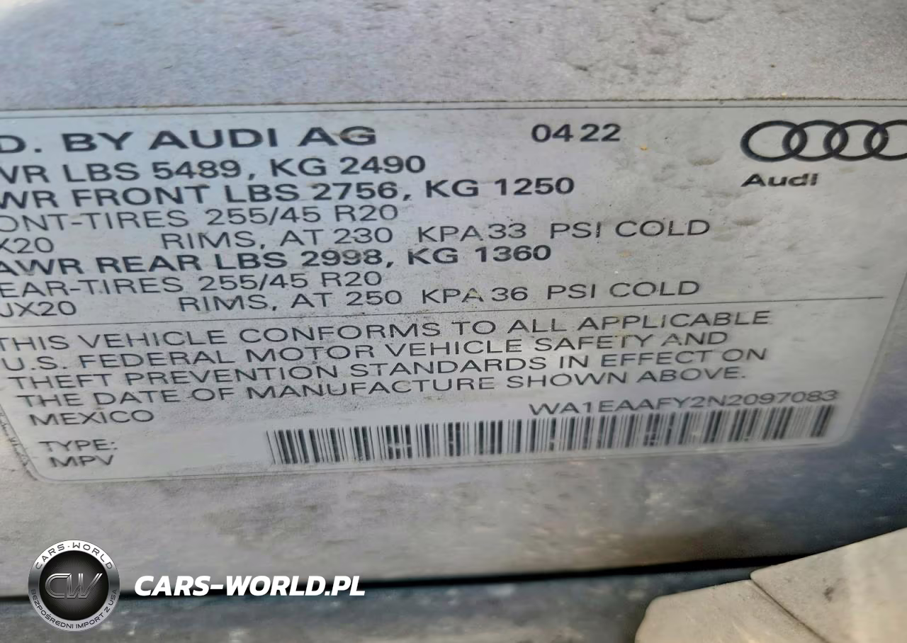 2022 Audi Q5 Premium Plus 45 VIN:WA1EAAFY2N2097083 - 14