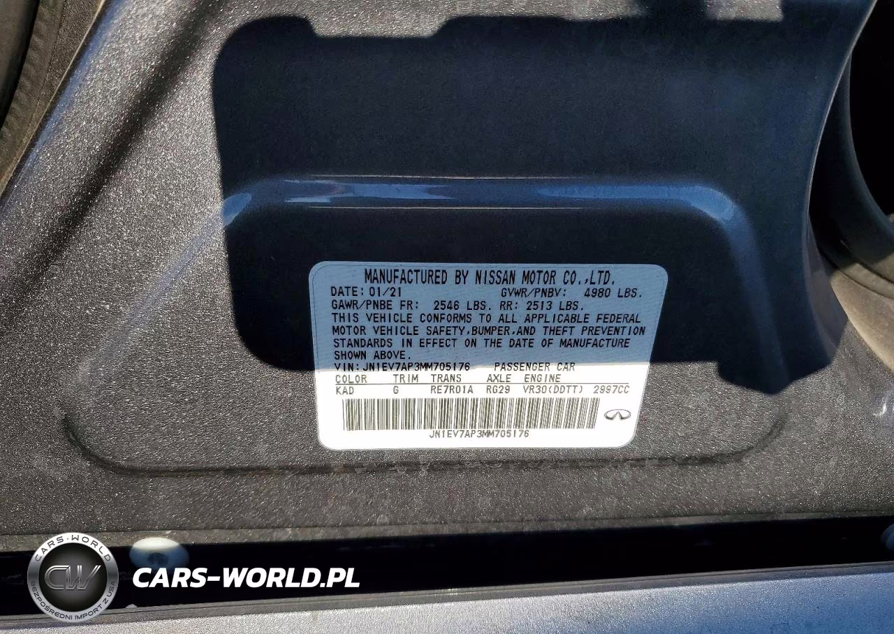 2021 Infiniti Q50 Pure VIN:JN1EV7AP3MM705176 - 12