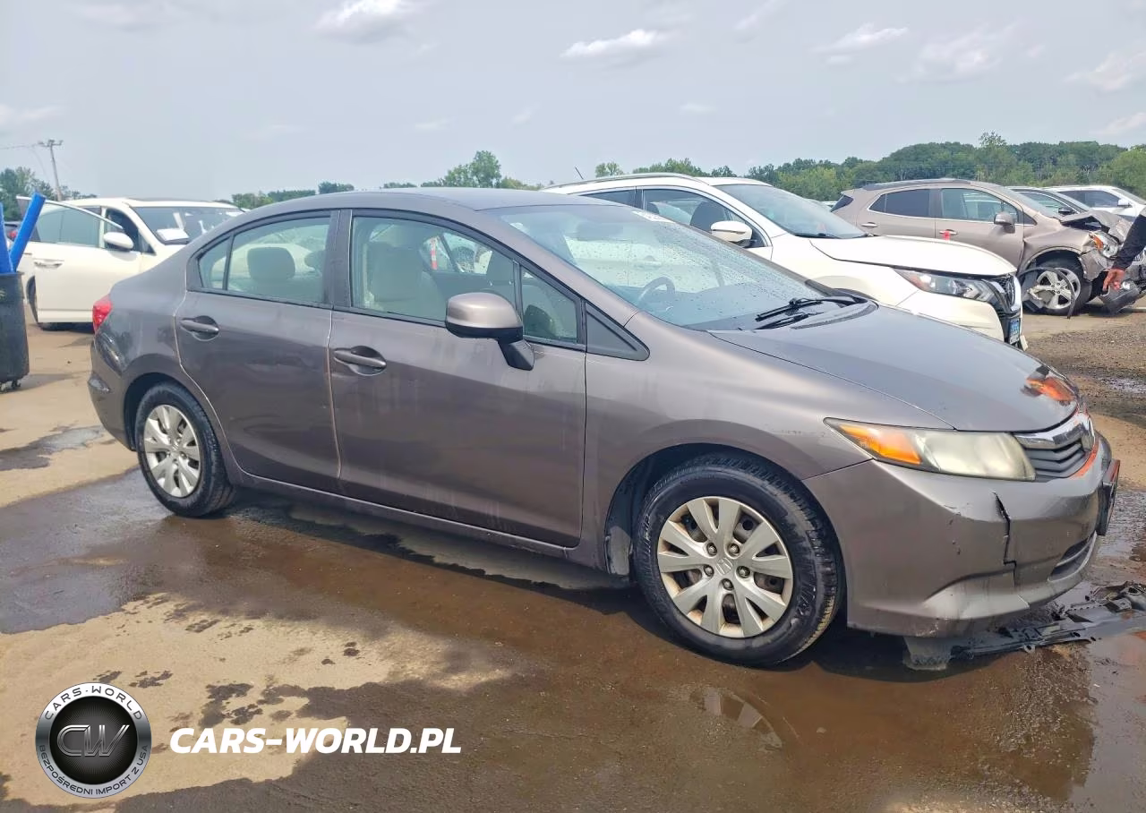 2012 Honda Civic Lx VIN:19XFB2F55CE334202 - 4