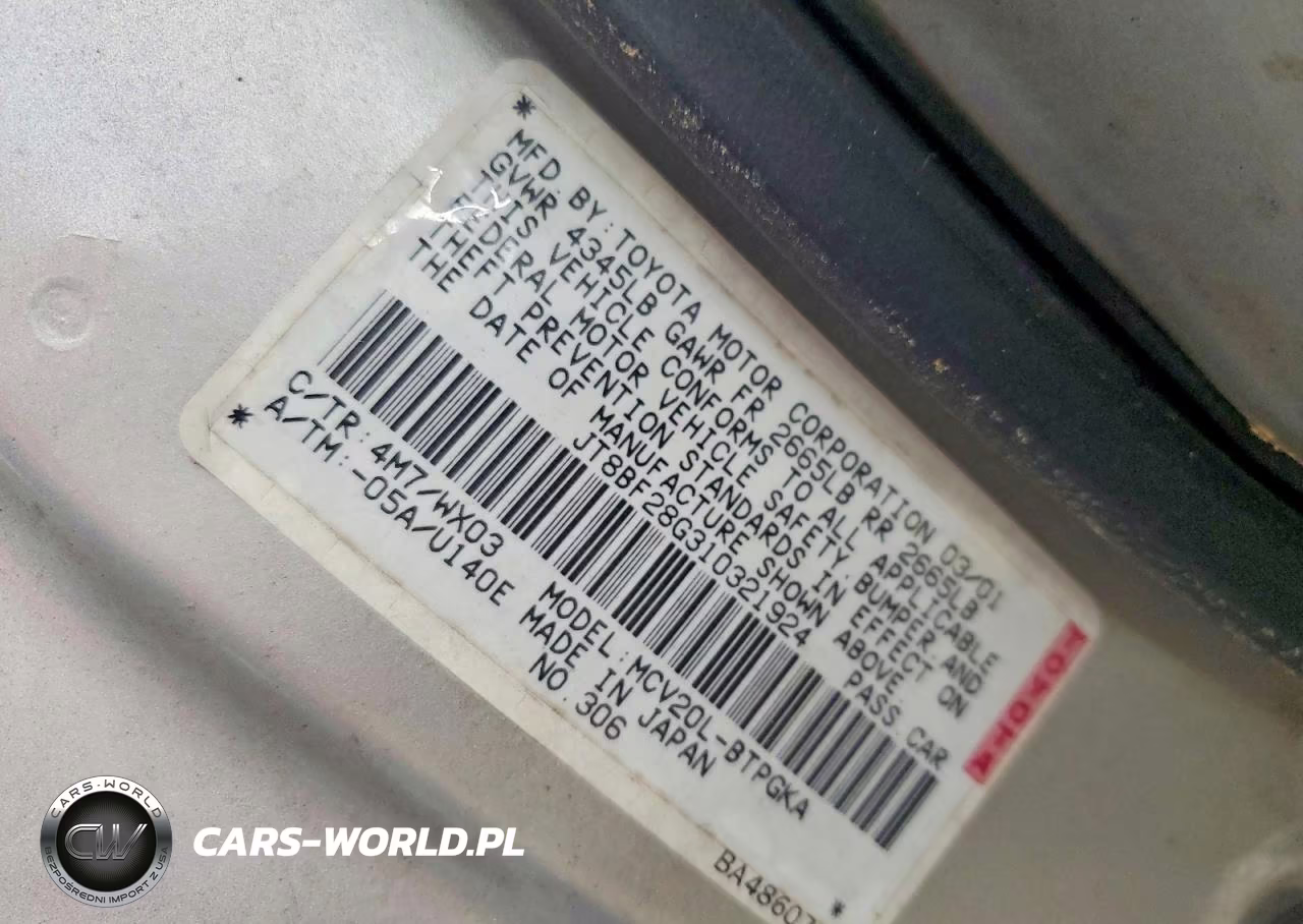 2001 Lexus Es 300 VIN:JT8BF28G310321924 - 12