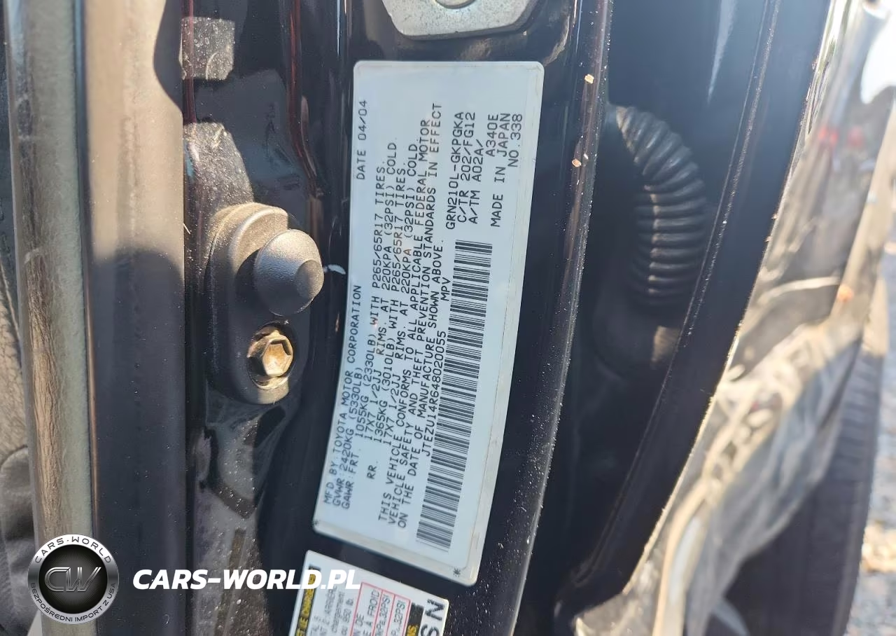 2004 Toyota 4Runner Sr5 VIN:JTEZU14R648020055 - 13