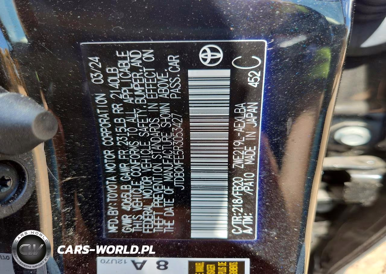 2024 Toyota Corolla Hybrid Le VIN:JTDBCMFE5R3053427 - 12