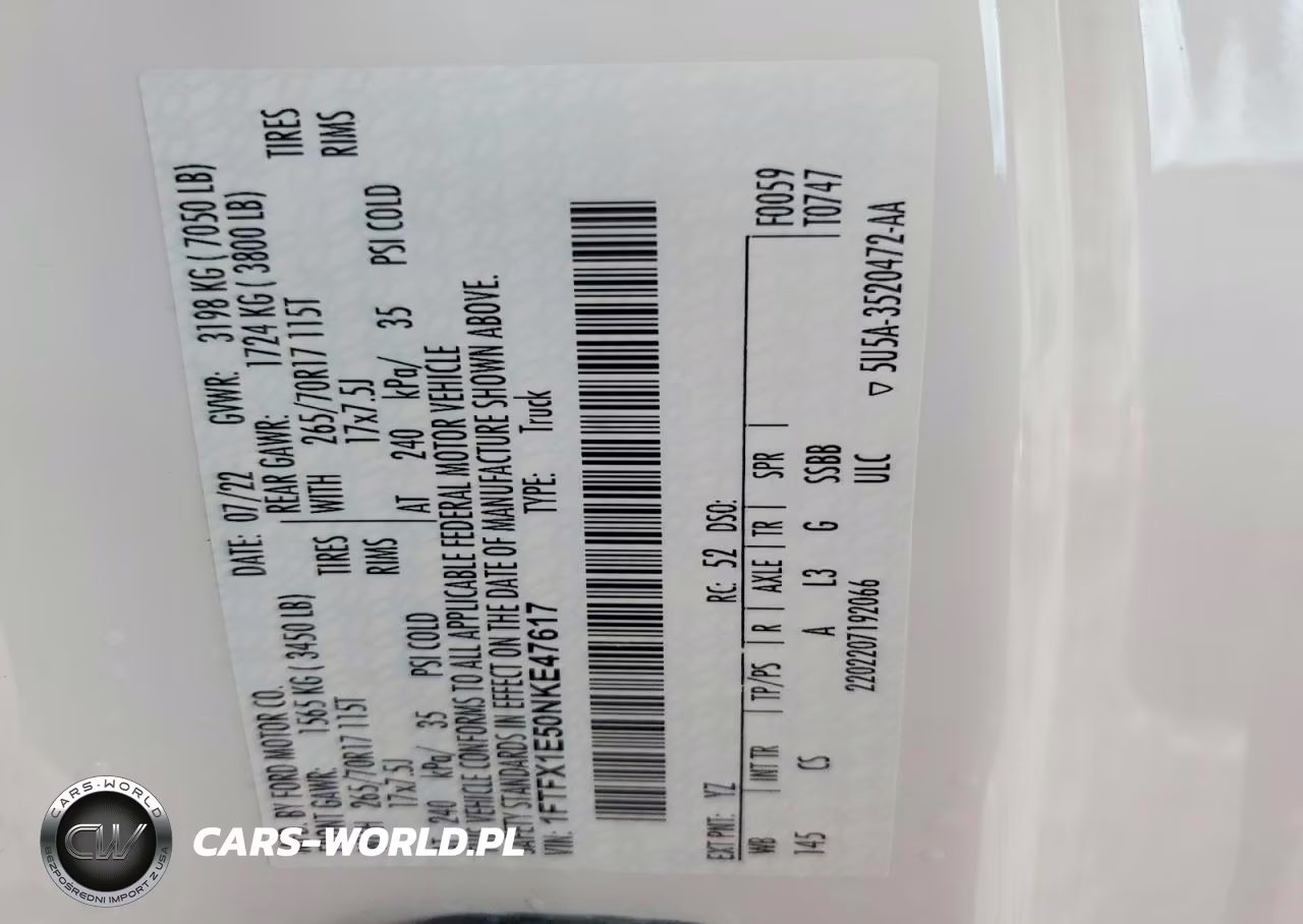2022 Ford F150 Super Cab VIN:1FTFX1E50NKE47617 - 13