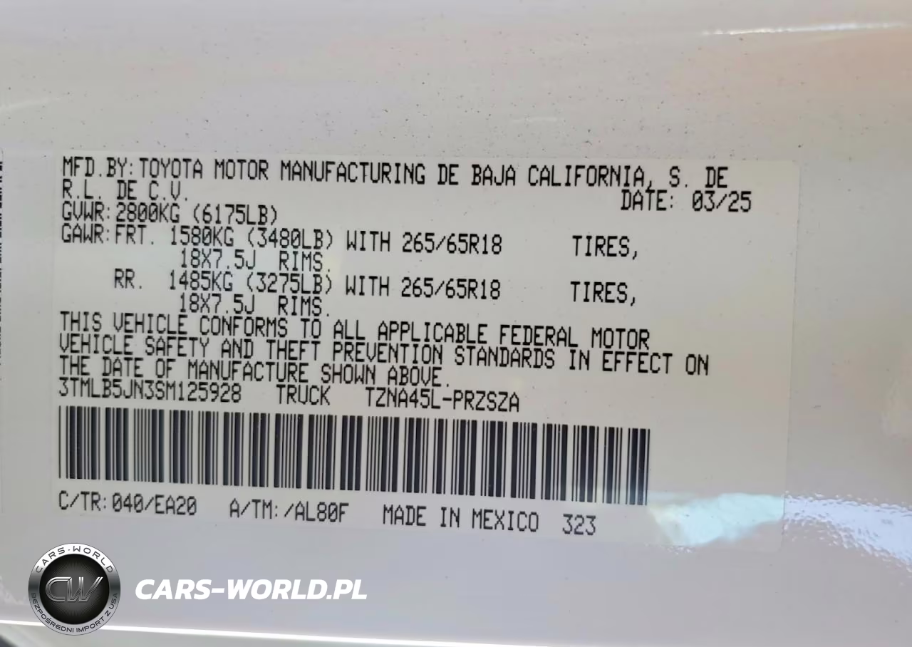 2025 Toyota Tacoma Trd Sport VIN:3TMLB5JN3SM125928 - 13