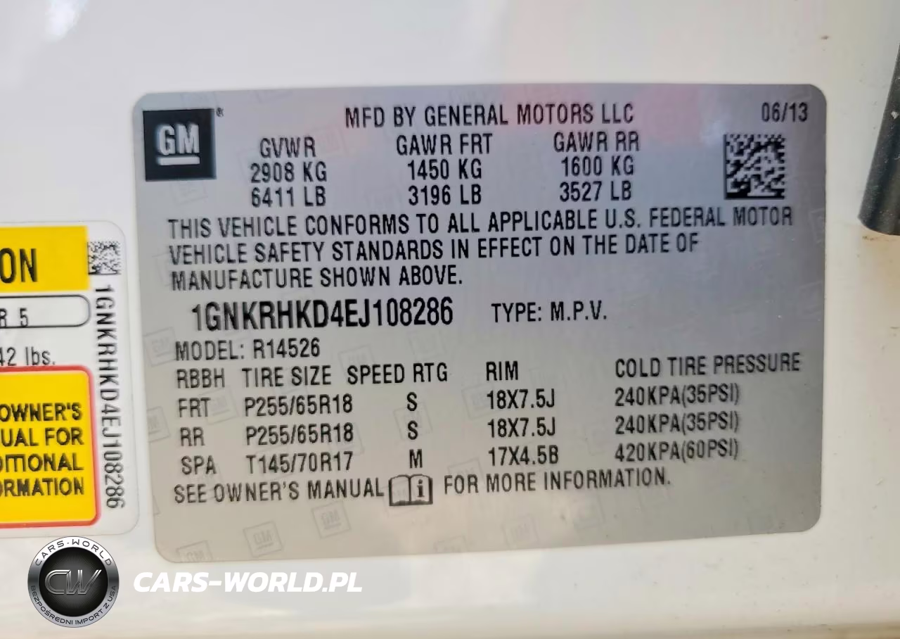 2014 Chevrolet Traverse Lt VIN:1GNKRHKD4EJ108286 - 14