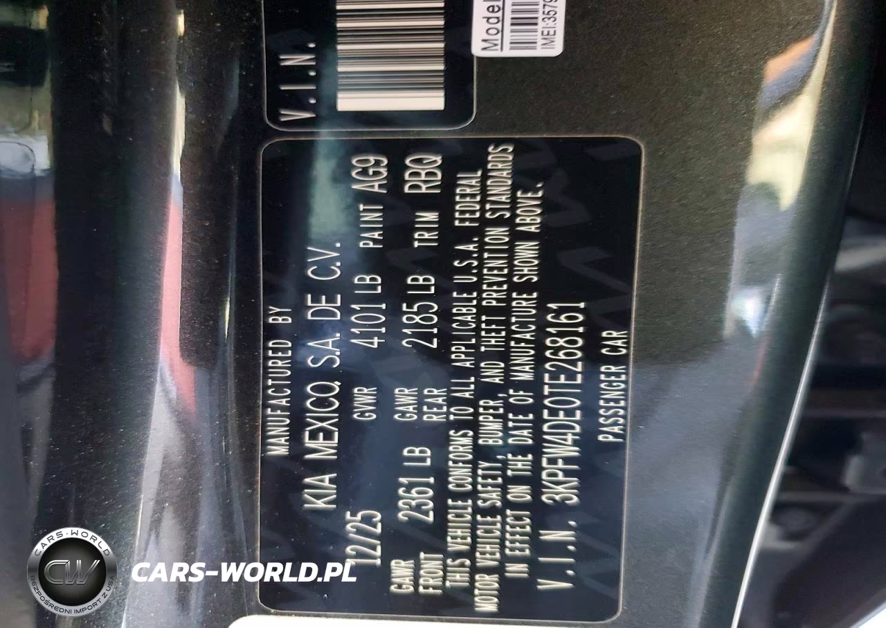 2026 Kia K4 Gt Line VIN:3KPFW4DE0TE268161 - 13