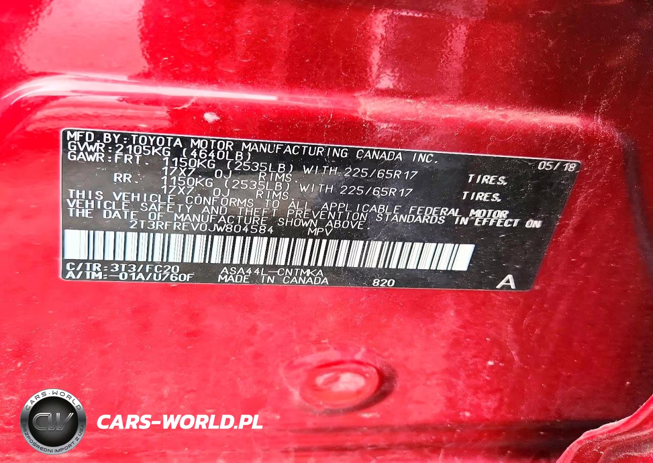 2018 Toyota Rav4 Xle VIN:2T3RFREV0JW804584 - 12