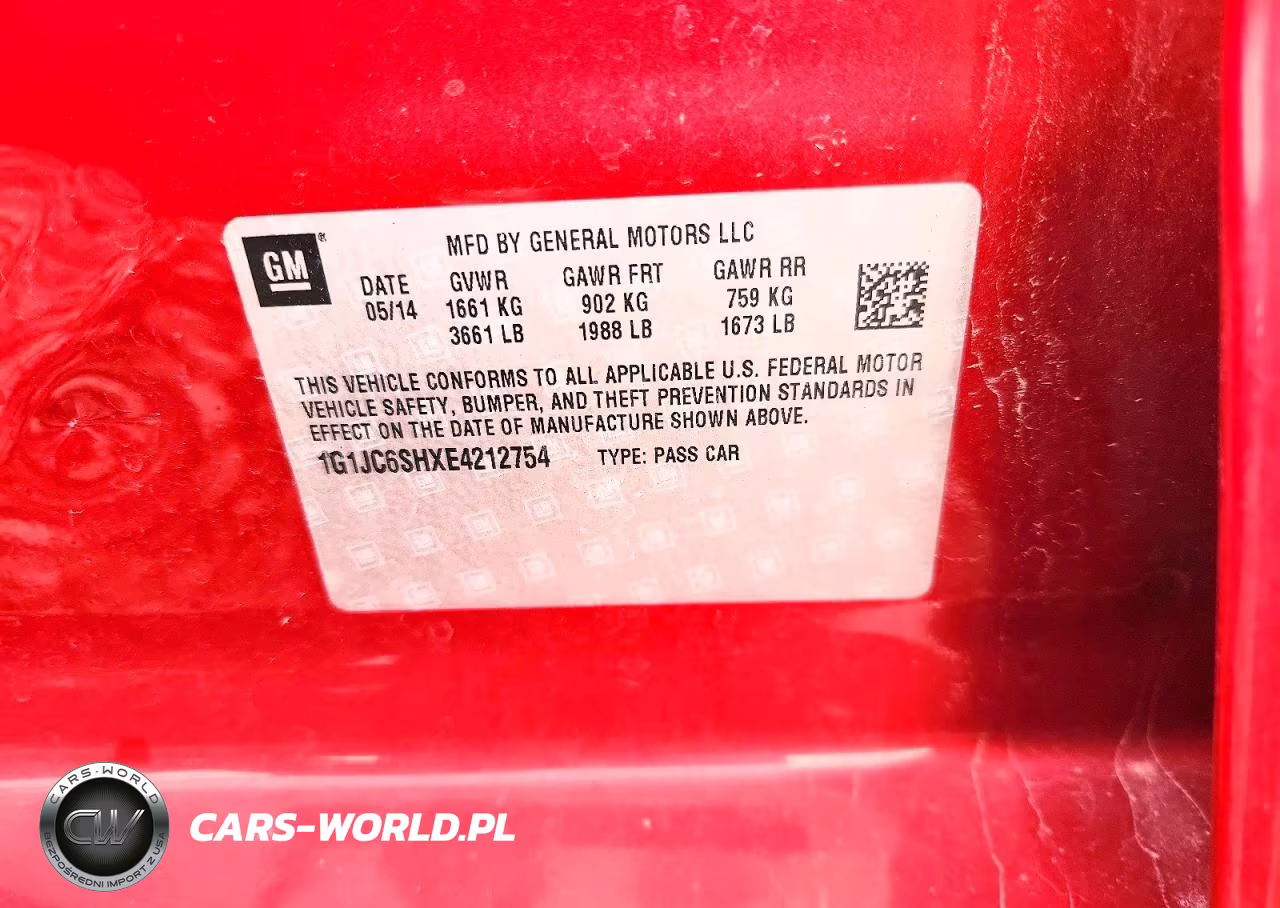 2014 Chevrolet Sonic Lt VIN:1G1JC6SHXE4212754 - 12