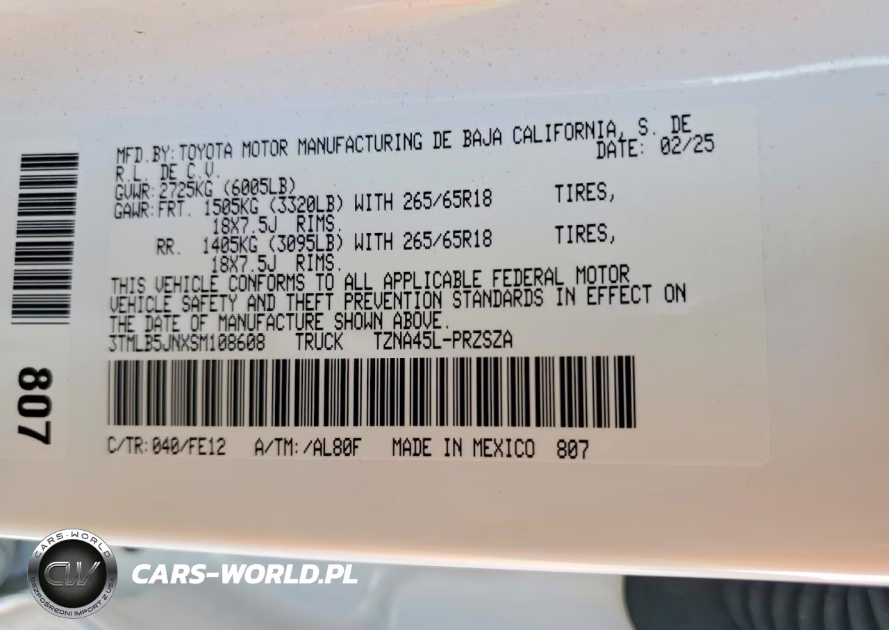 2025 Toyota Tacoma Trd Sport VIN:3TMLB5JNXSM108608 - 13