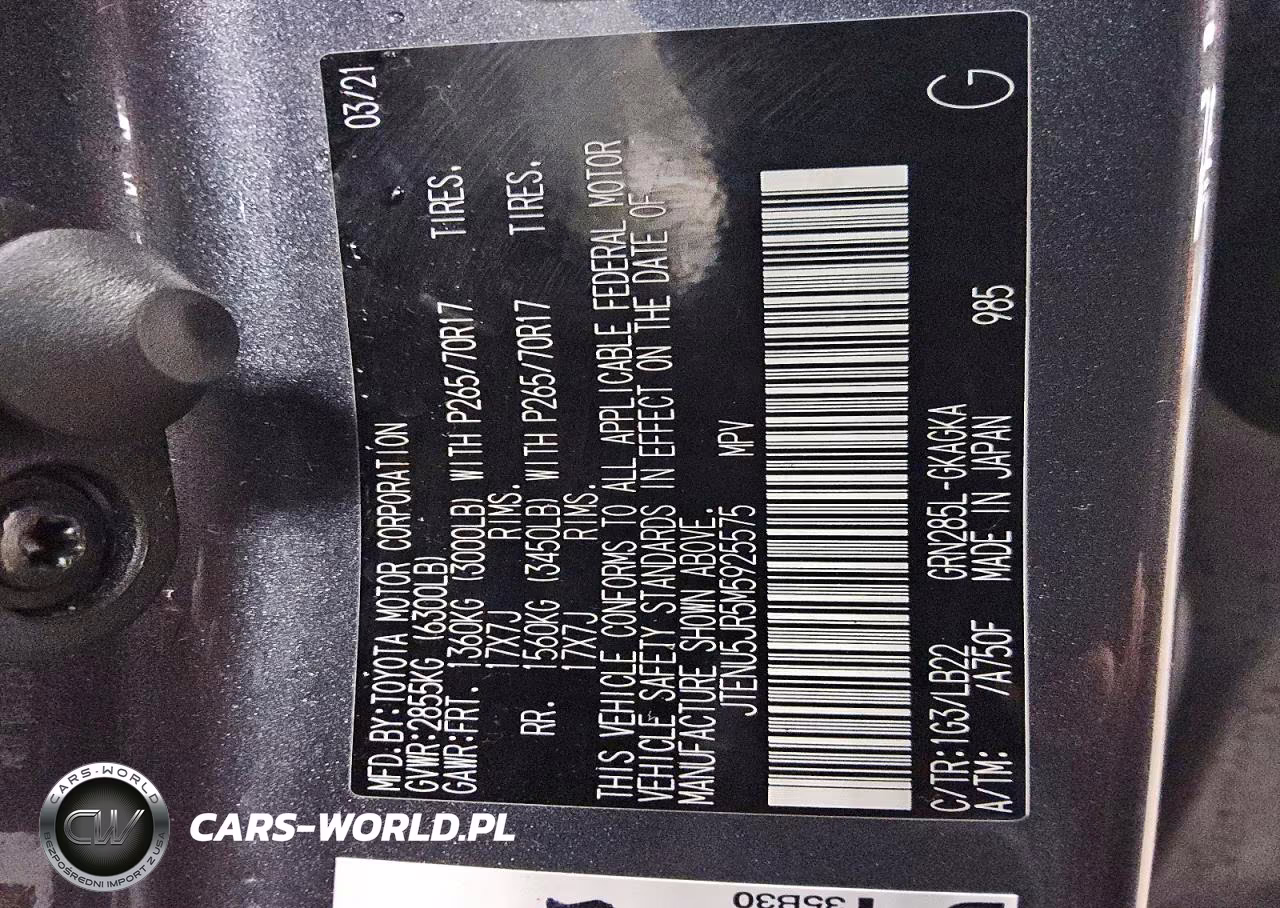2021 Toyota 4Runner Sr5 Premium VIN:JTENU5JR5M5925575 - 12