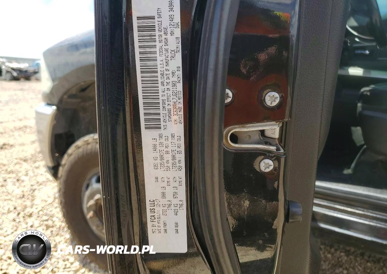 2018 Ram 3500 Slt VIN:3C63RRHL7JG211903 - 12