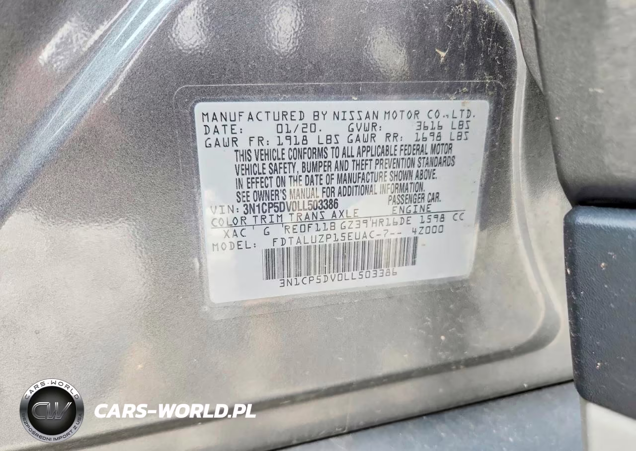 2020 Nissan Kicks Sr VIN:3N1CP5DV0LL503386 - 13