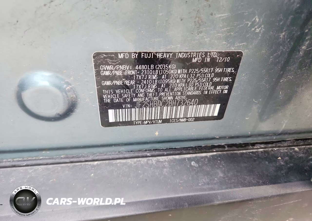 2011 Subaru Forester 2.5X Premium VIN:JF2SHBDC2BH732640 - 12
